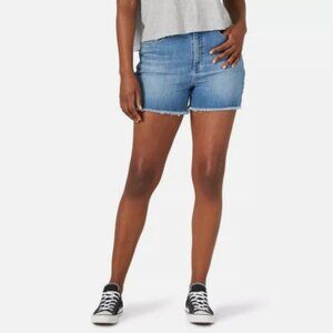 Lee Heritage Women's High Rise Relaxed Fit Cut Off Denim Short 16M
